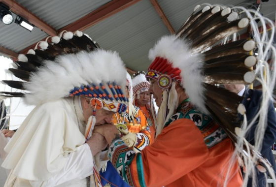 Pope Francis expresses remorse at Maskwacis Alberta